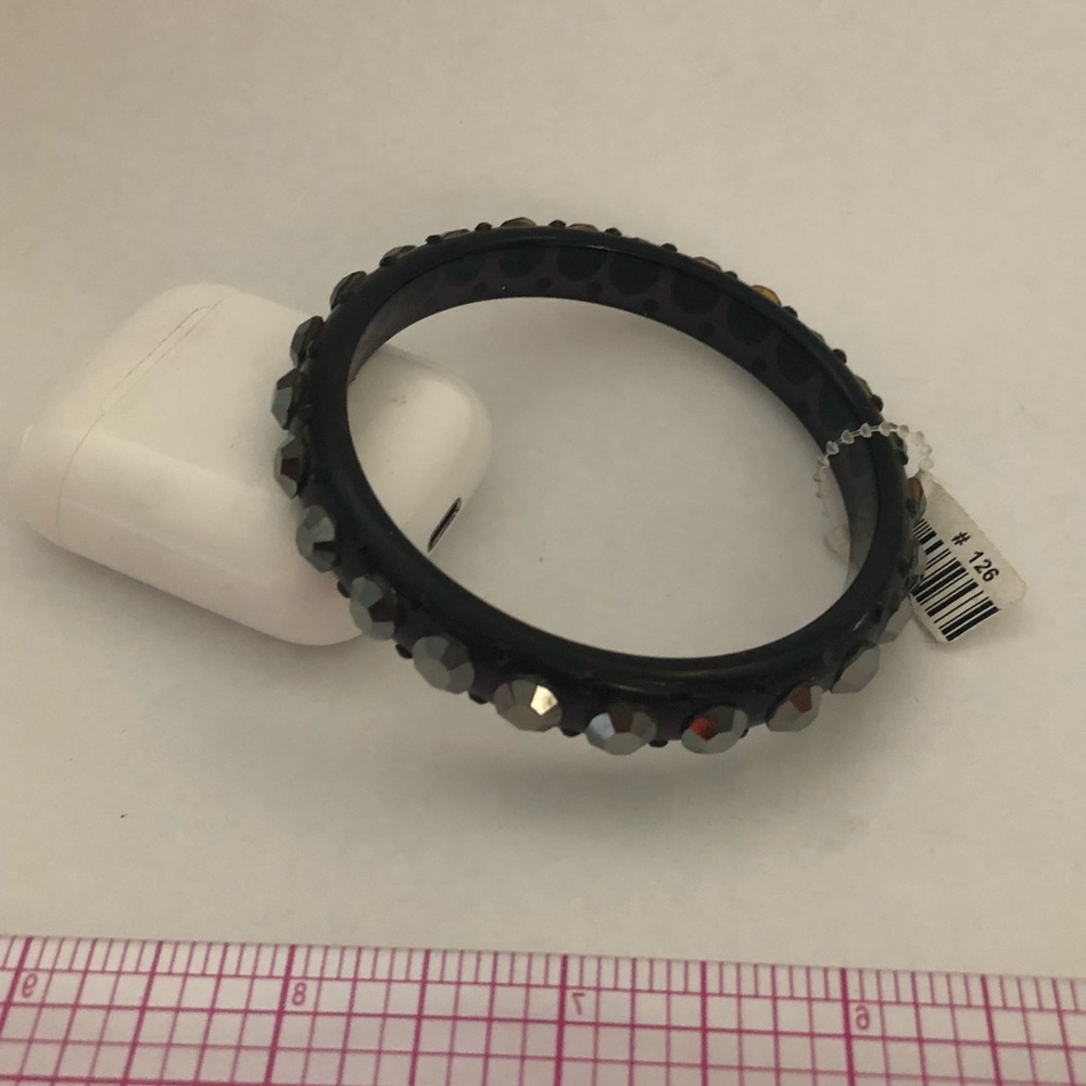 Plastic and crystal bangle
